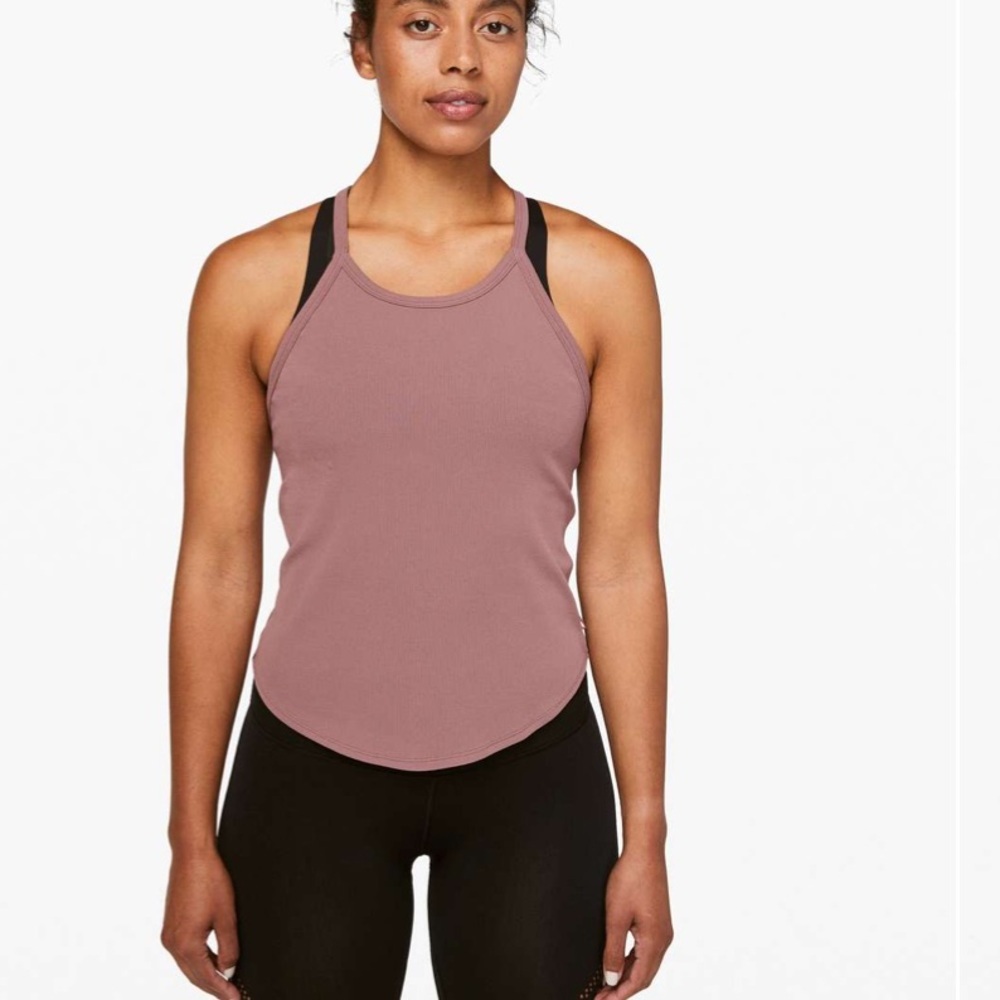 • Lululemon • Stronger as One Ribbed Tank *lululemon X Barrys Red Dust Small